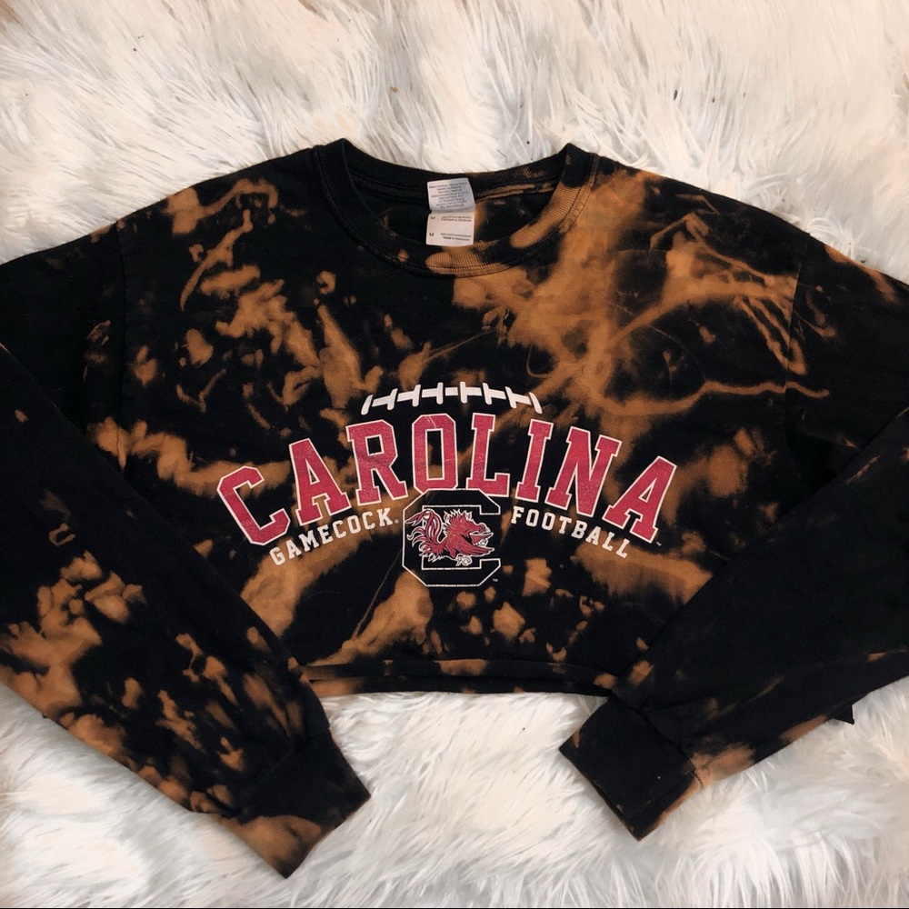 bleached USC crop top
